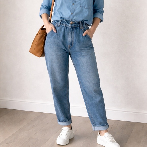 Universal Thread Denim - Universal Thread | Paperbag Mom Jeans Relaxed • 8-10